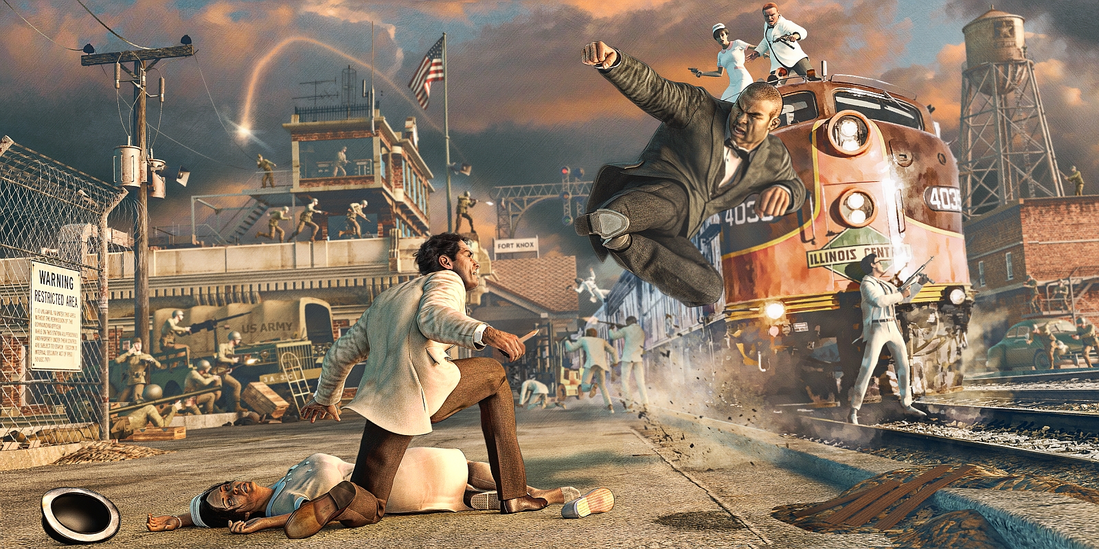 1959_GOLDFINGER_BOND vs ODDJOB-Fort Knox1a